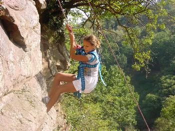 Anna : descente en rappel