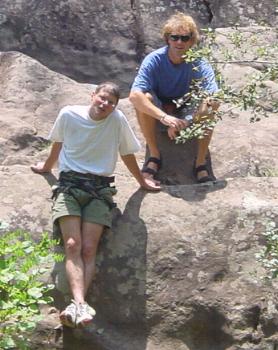 Jean-Louis et Richard, venu un moment avant d'aller à la plage