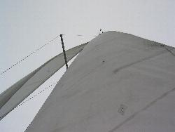 Les voiles gonfl&eacute;es par le vent