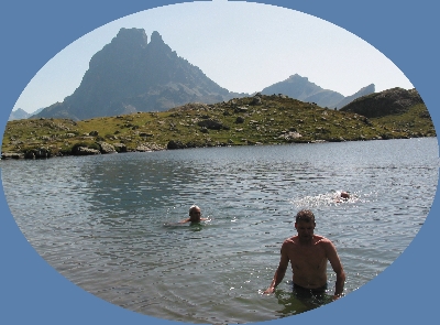 Baignade au lac Gentau