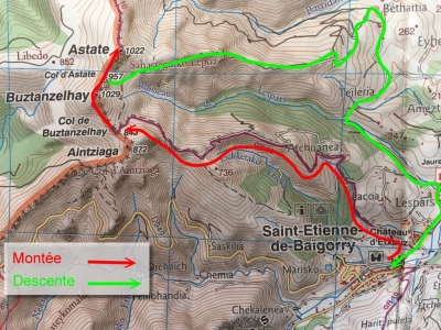 RB64-Buztanzelhay et Astate depuis Baïgorri