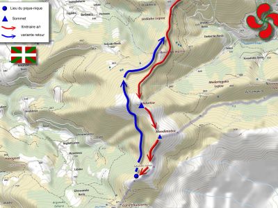 RB64-Adarza depuis le col d'Ahartza